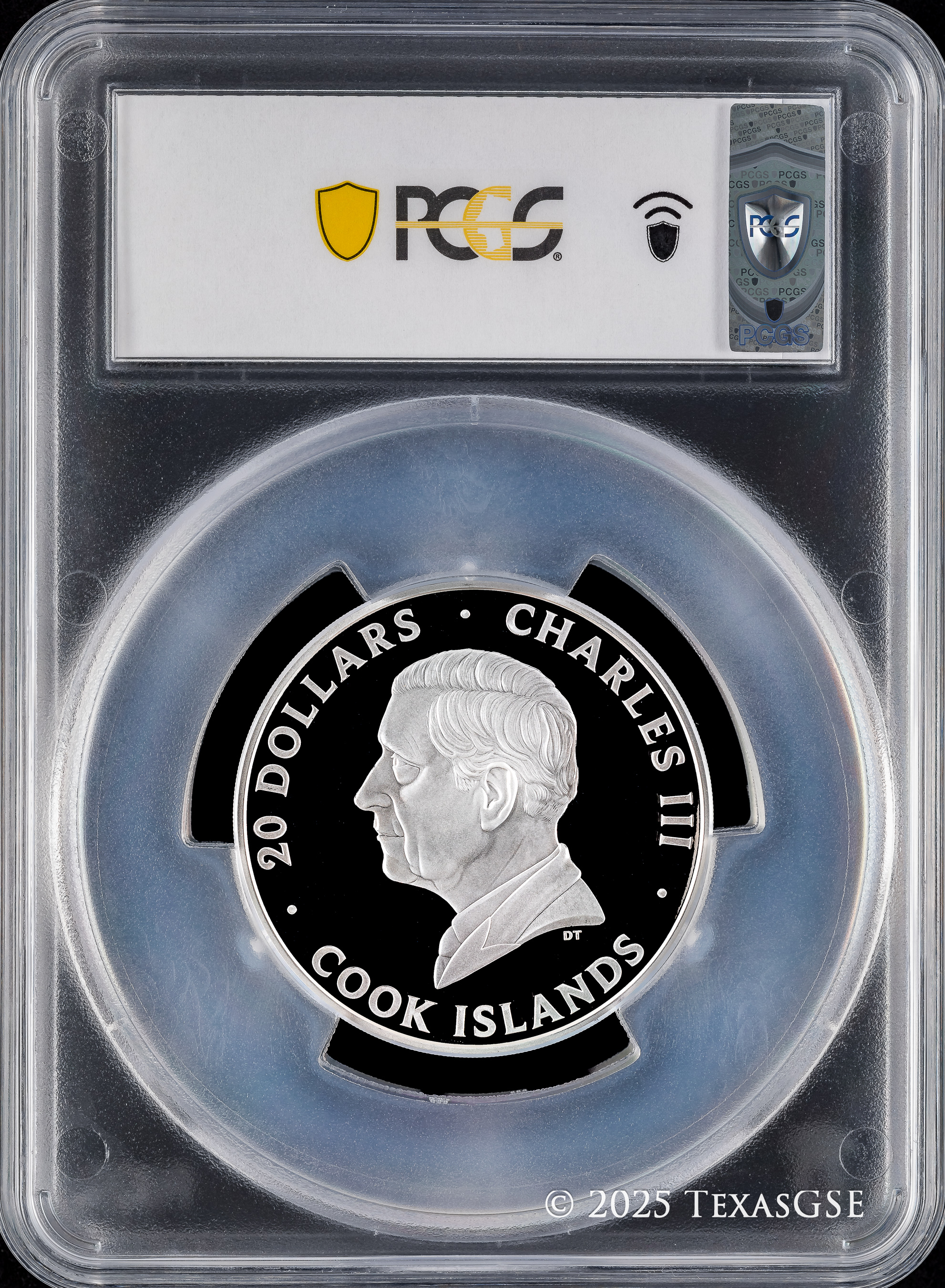 2025 Cook Islands 3oz Silver $20 - 360 View of New York PCGS PR70